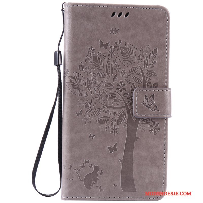 Hoesje Sony Xperia Xa Ultra Folio Anti-falltelefoon, Hoes Sony Xperia Xa Ultra Leer Roze