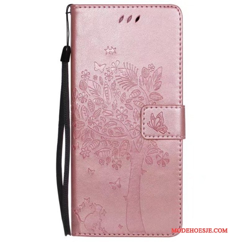 Hoesje Sony Xperia Xa Ultra Folio Anti-falltelefoon, Hoes Sony Xperia Xa Ultra Leer Roze