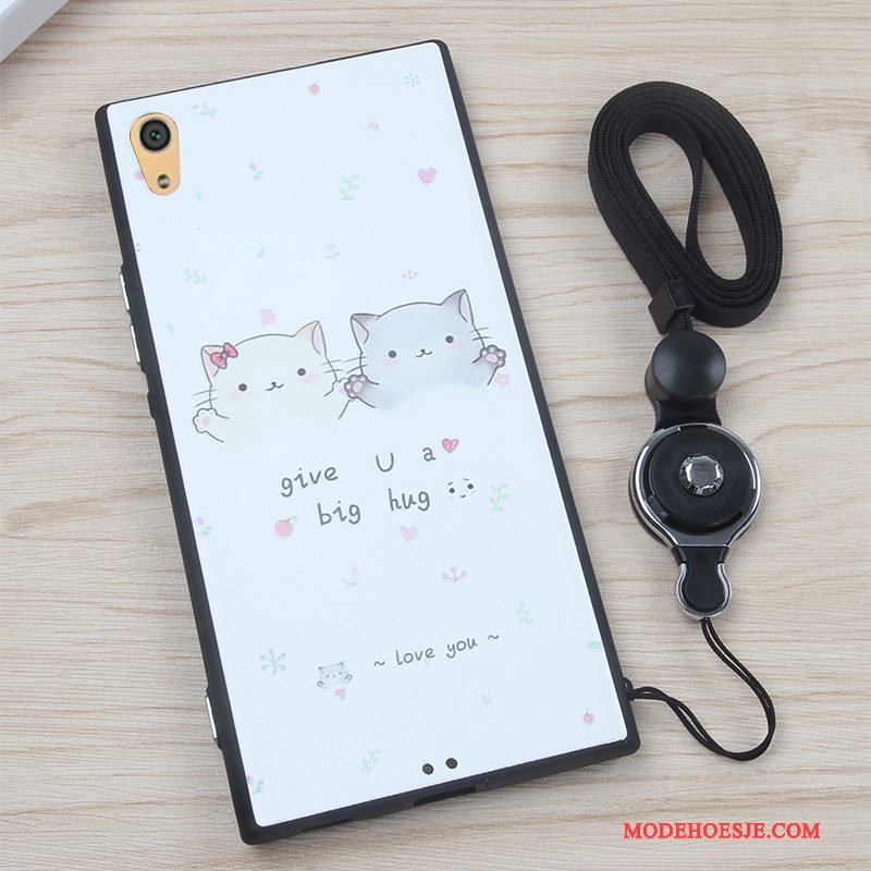 Hoesje Sony Xperia Xa1 Bescherming Hangertelefoon, Hoes Sony Xperia Xa1 Kleur Anti-fall