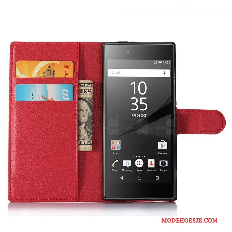 Hoesje Sony Xperia Xa1 Bescherming Rozetelefoon, Hoes Sony Xperia Xa1 Folio