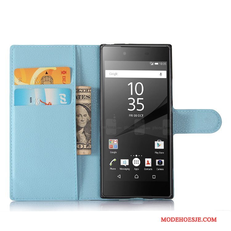 Hoesje Sony Xperia Xa1 Bescherming Rozetelefoon, Hoes Sony Xperia Xa1 Folio