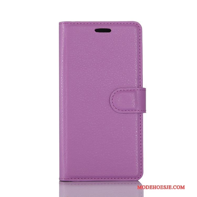 Hoesje Sony Xperia Xa1 Folio Kaart Roze, Hoes Sony Xperia Xa1 Leer