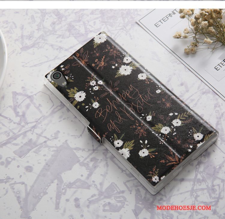 Hoesje Sony Xperia Xa1 Folio Telefoon Trend, Hoes Sony Xperia Xa1 Zacht Blauw