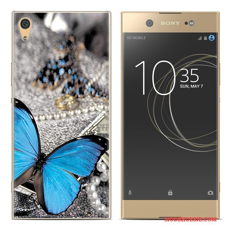 Hoesje Sony Xperia Xa1 Plus Siliconen Telefoon Rood, Hoes Sony Xperia Xa1 Plus Zacht