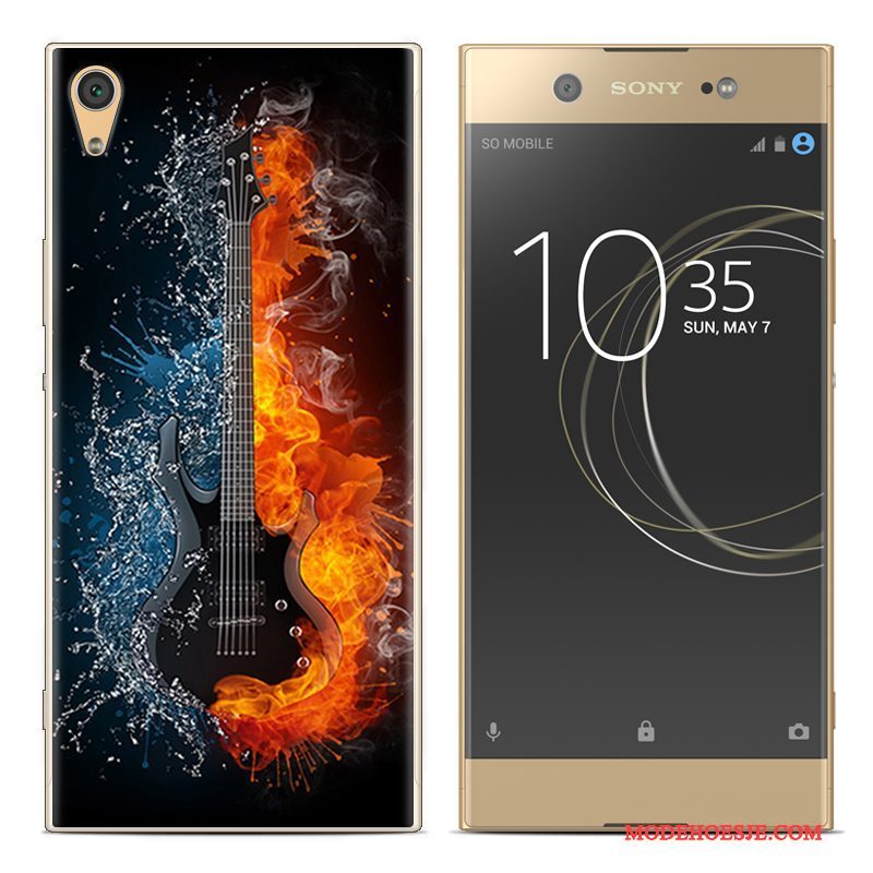 Hoesje Sony Xperia Xa1 Plus Siliconen Telefoon Rood, Hoes Sony Xperia Xa1 Plus Zacht