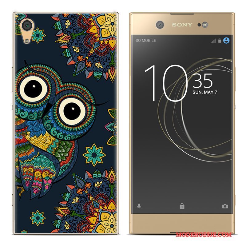 Hoesje Sony Xperia Xa1 Plus Siliconen Telefoon Rood, Hoes Sony Xperia Xa1 Plus Zacht