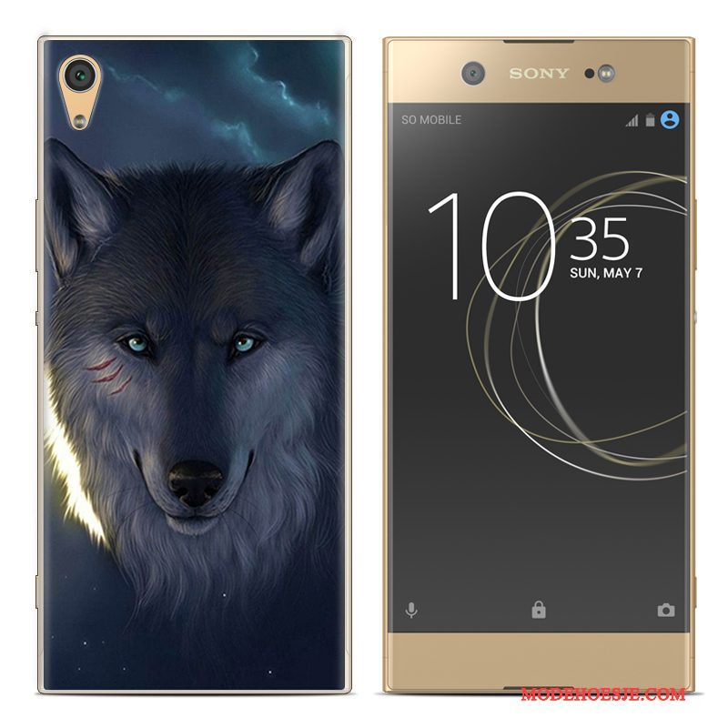 Hoesje Sony Xperia Xa1 Plus Siliconen Telefoon Rood, Hoes Sony Xperia Xa1 Plus Zacht