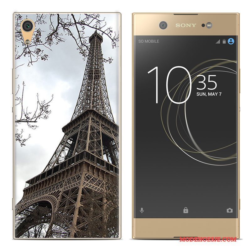 Hoesje Sony Xperia Xa1 Plus Siliconen Telefoon Rood, Hoes Sony Xperia Xa1 Plus Zacht