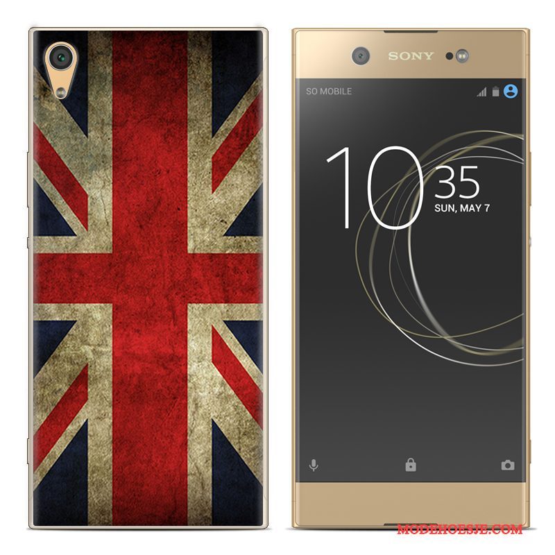 Hoesje Sony Xperia Xa1 Plus Siliconen Telefoon Rood, Hoes Sony Xperia Xa1 Plus Zacht