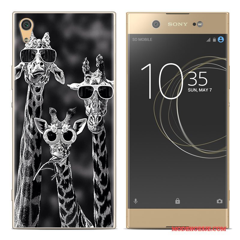 Hoesje Sony Xperia Xa1 Plus Siliconen Telefoon Rood, Hoes Sony Xperia Xa1 Plus Zacht