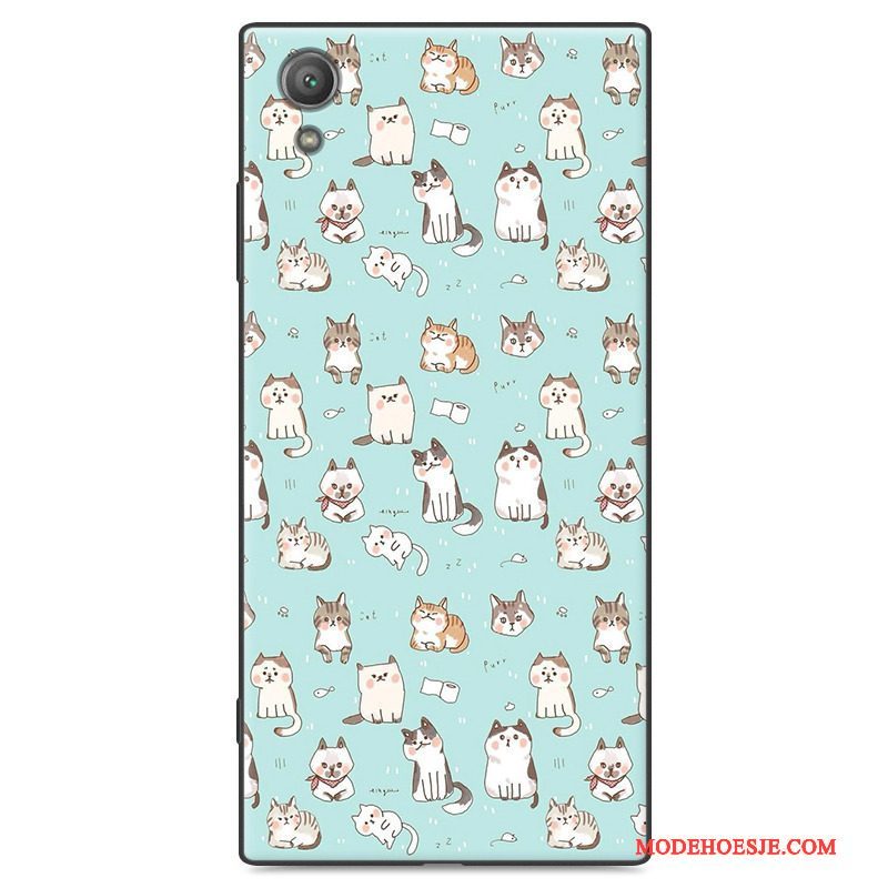 Hoesje Sony Xperia Xa1 Plus Zacht Anti-falltelefoon, Hoes Sony Xperia Xa1 Plus Bescherming Wit