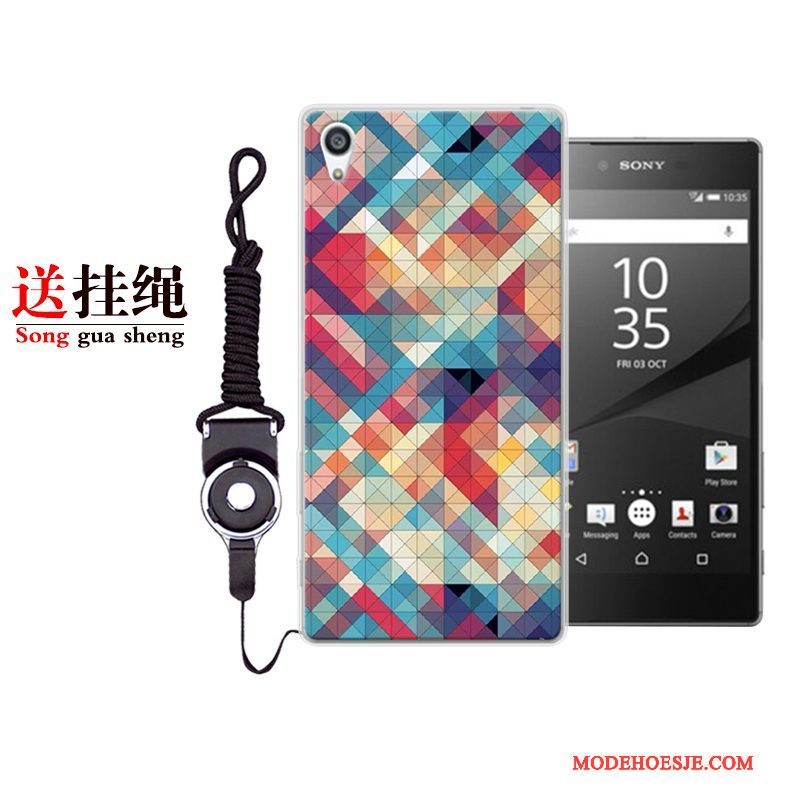 Hoesje Sony Xperia Xa1 Plus Zacht Persoonlijktelefoon, Hoes Sony Xperia Xa1 Plus Spotprent Anti-fall Rood