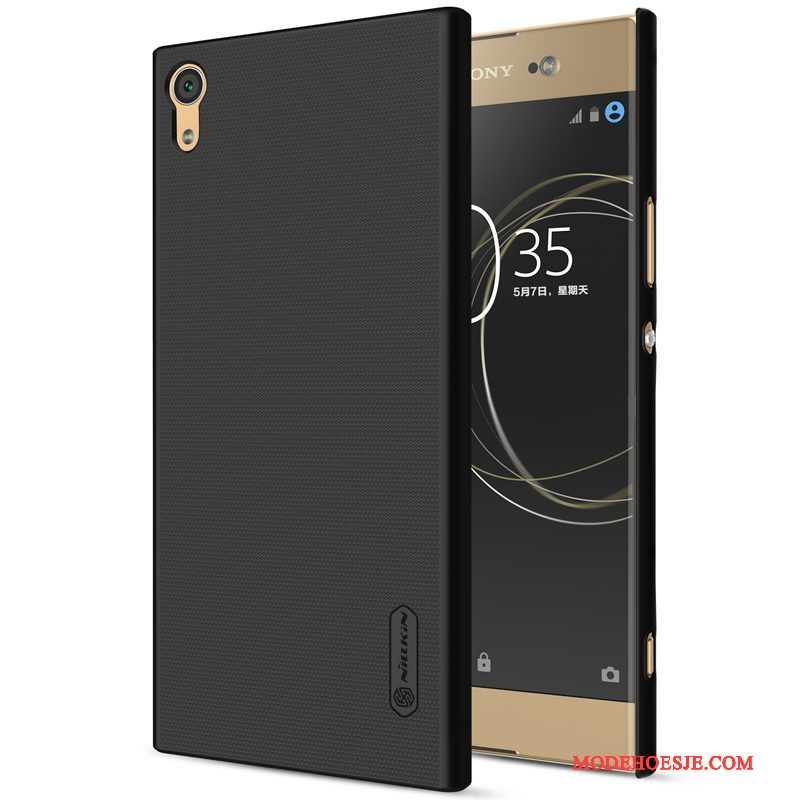 Hoesje Sony Xperia Xa1 Ultra Hard Goud, Hoes Sony Xperia Xa1 Ultra Telefoon Wit