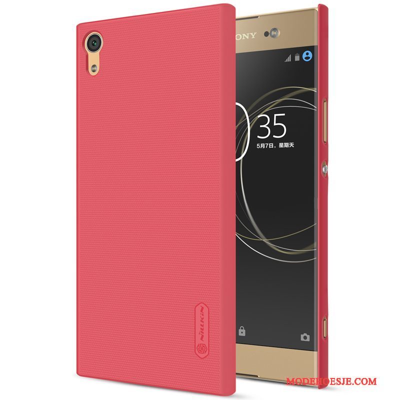 Hoesje Sony Xperia Xa1 Ultra Hard Goud, Hoes Sony Xperia Xa1 Ultra Telefoon Wit