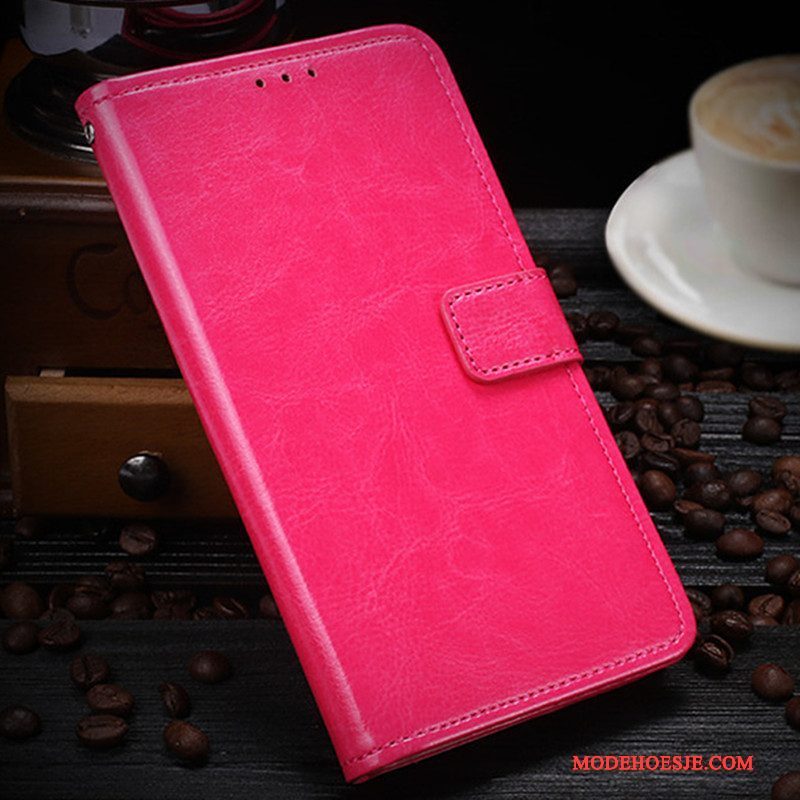 Hoesje Sony Xperia Xa1 Ultra Leer Kaart Rood, Hoes Sony Xperia Xa1 Ultra Folio Telefoon