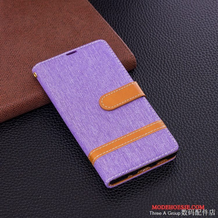 Hoesje Sony Xperia Xa2 Bescherming Telefoon Anti-fall, Hoes Sony Xperia Xa2 Zakken Kaart Denim