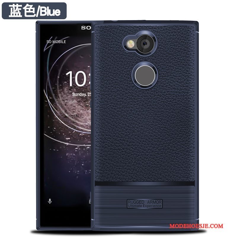 Hoesje Sony Xperia Xa2 Siliconen Diepe Kleur Grijs, Hoes Sony Xperia Xa2 Zakken Anti-falltelefoon