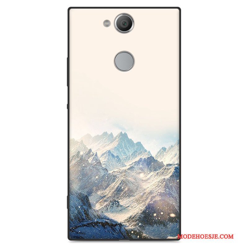 Hoesje Sony Xperia Xa2 Ultra Zacht Anti-fall Schrobben, Hoes Sony Xperia Xa2 Ultra Spotprent Telefoon Trend