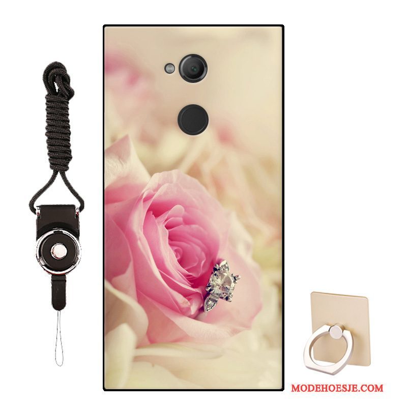 Hoesje Sony Xperia Xa2 Ultra Zacht Telefoon Roze, Hoes Sony Xperia Xa2 Ultra Bescherming Patroon Pas