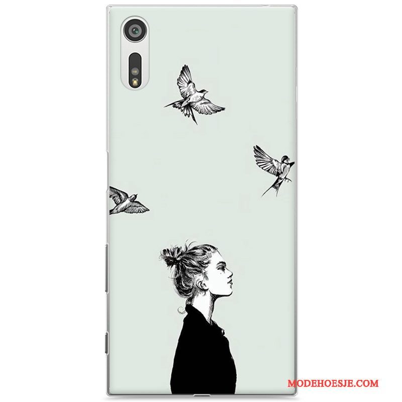 Hoesje Sony Xperia Xz Bescherming Hardtelefoon, Hoes Sony Xperia Xz Roze Lovers