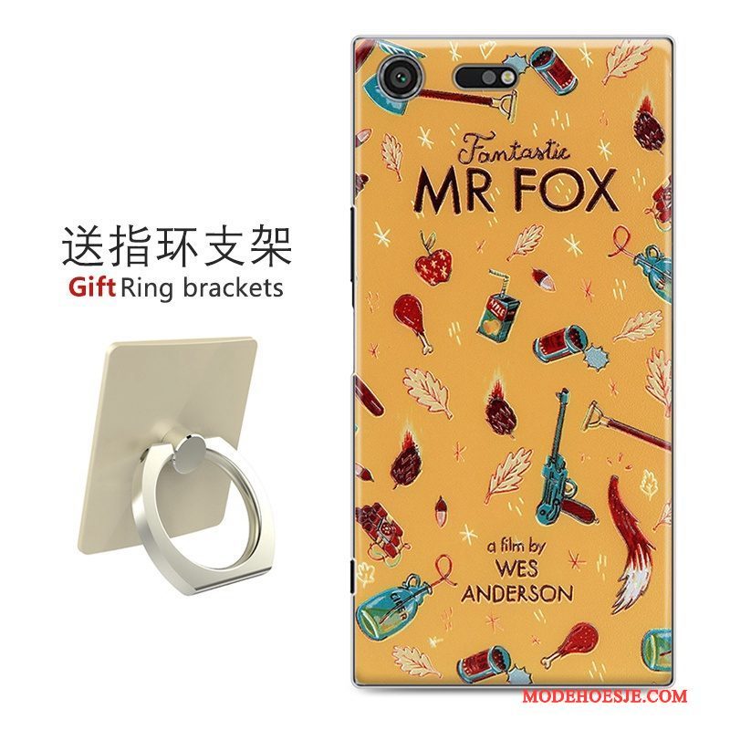 Hoesje Sony Xperia Xz Premium Geschilderd Telefoon Hard, Hoes Sony Xperia Xz Premium Scheppend Wit