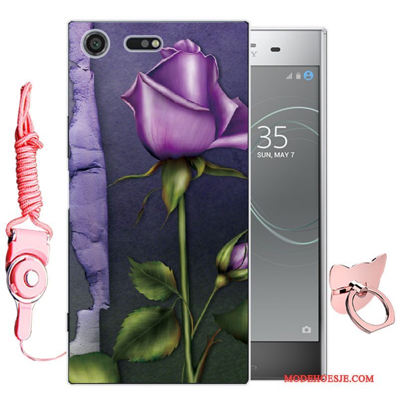 Hoesje Sony Xperia Xz Premium Spotprent Telefoon Groen, Hoes Sony Xperia Xz Premium Zacht