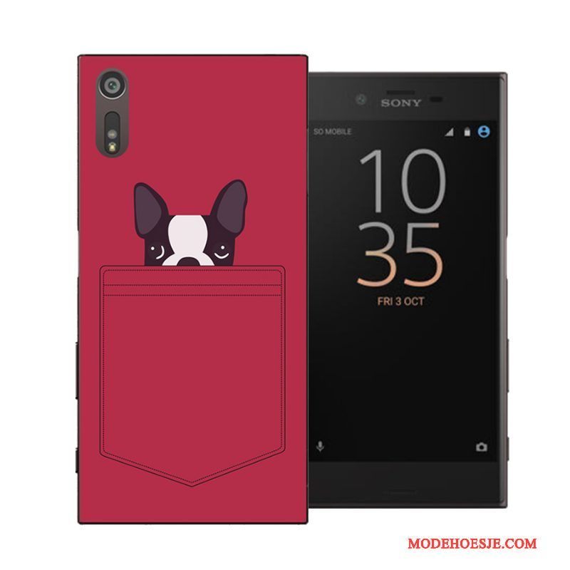 Hoesje Sony Xperia Xz Scheppend Persoonlijk Hard, Hoes Sony Xperia Xz Bescherming Telefoon Rood