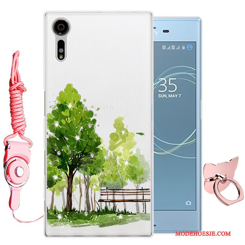 Hoesje Sony Xperia Xz Zacht Groentelefoon, Hoes Sony Xperia Xz Bescherming