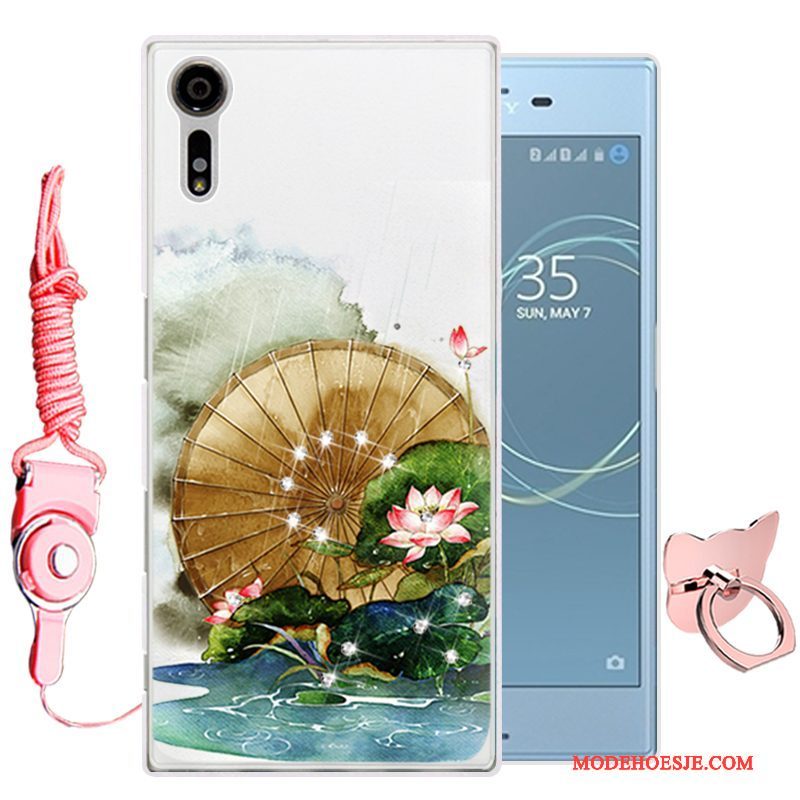 Hoesje Sony Xperia Xz Zacht Groentelefoon, Hoes Sony Xperia Xz Bescherming