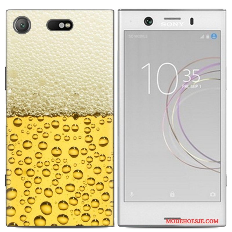 Hoesje Sony Xperia Xz1 Compact Geschilderd Telefoon Persoonlijk, Hoes Sony Xperia Xz1 Compact Spotprent Trend Anti-fall