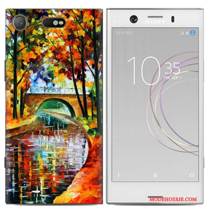 Hoesje Sony Xperia Xz1 Compact Geschilderd Telefoon Persoonlijk, Hoes Sony Xperia Xz1 Compact Spotprent Trend Anti-fall