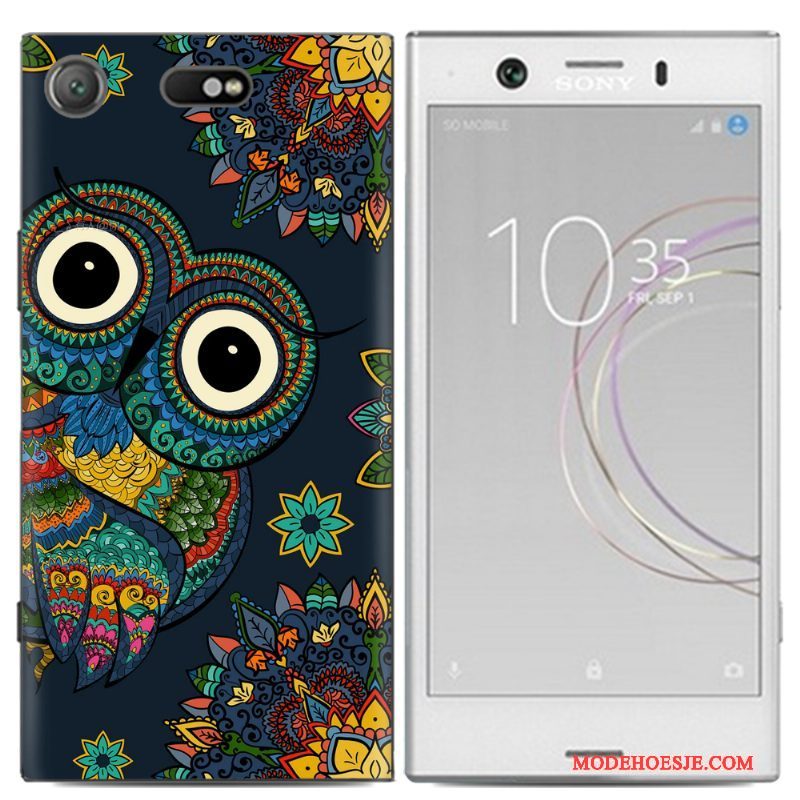 Hoesje Sony Xperia Xz1 Compact Geschilderd Telefoon Persoonlijk, Hoes Sony Xperia Xz1 Compact Spotprent Trend Anti-fall