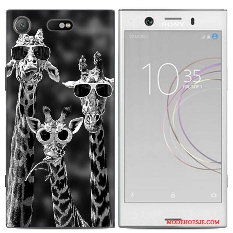 Hoesje Sony Xperia Xz1 Compact Geschilderd Telefoon Persoonlijk, Hoes Sony Xperia Xz1 Compact Spotprent Trend Anti-fall