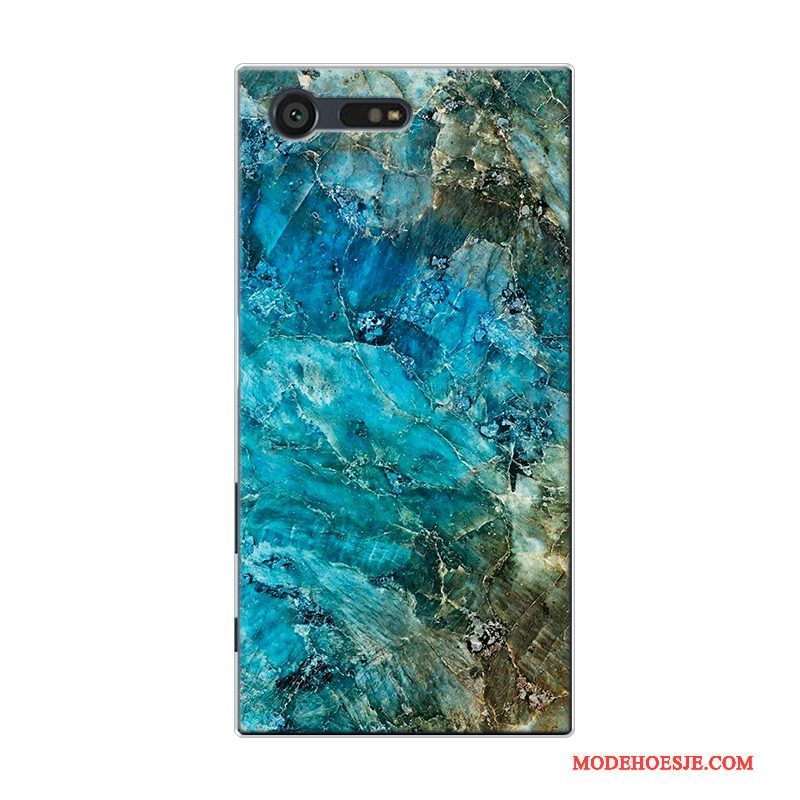 Hoesje Sony Xperia Xz1 Zacht Roze Eenvoudige, Hoes Sony Xperia Xz1 Zakken Grotetelefoon