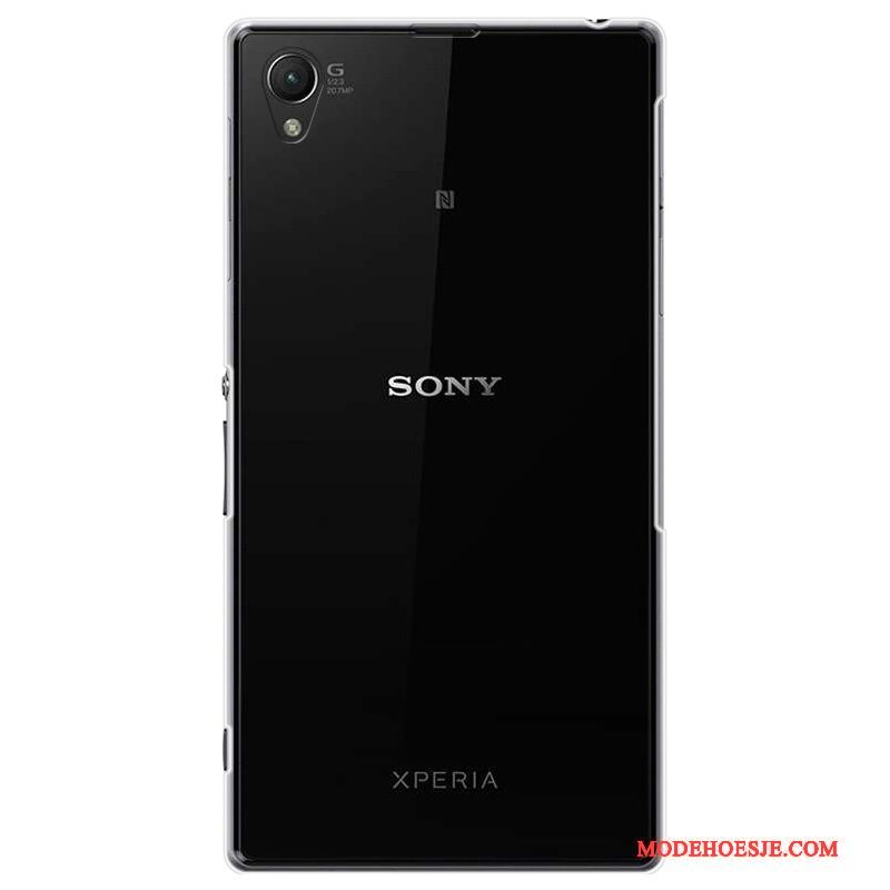 Hoesje Sony Xperia Z1 Bescherming Lichttelefoon, Hoes Sony Xperia Z1 Purper