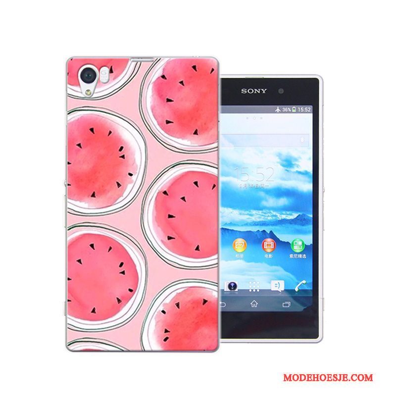 Hoesje Sony Xperia Z1 Spotprent Hard Anti-fall, Hoes Sony Xperia Z1 Kleur Telefoon