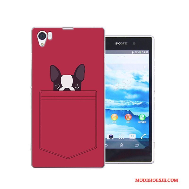 Hoesje Sony Xperia Z1 Spotprent Hard Anti-fall, Hoes Sony Xperia Z1 Kleur Telefoon