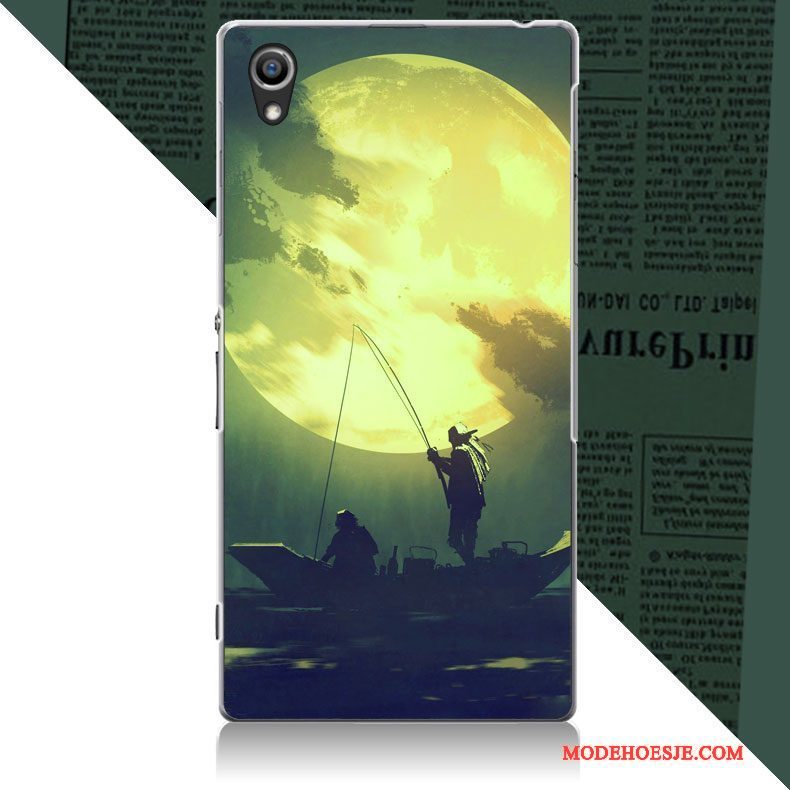 Hoesje Sony Xperia Z2 Bescherming Hard Groen, Hoes Sony Xperia Z2 Eenvoudigetelefoon