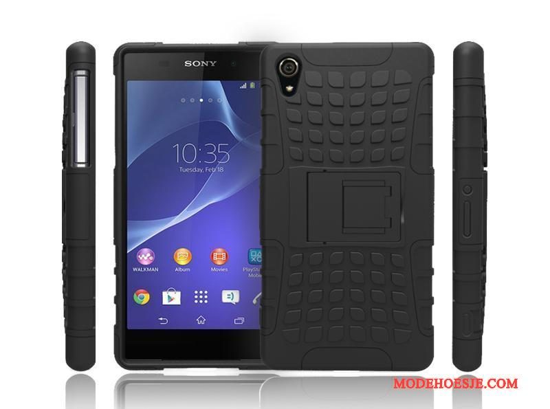 Hoesje Sony Xperia Z2 Ondersteuning Anti-fall Patroon, Hoes Sony Xperia Z2 Bescherming Telefoon Antislip