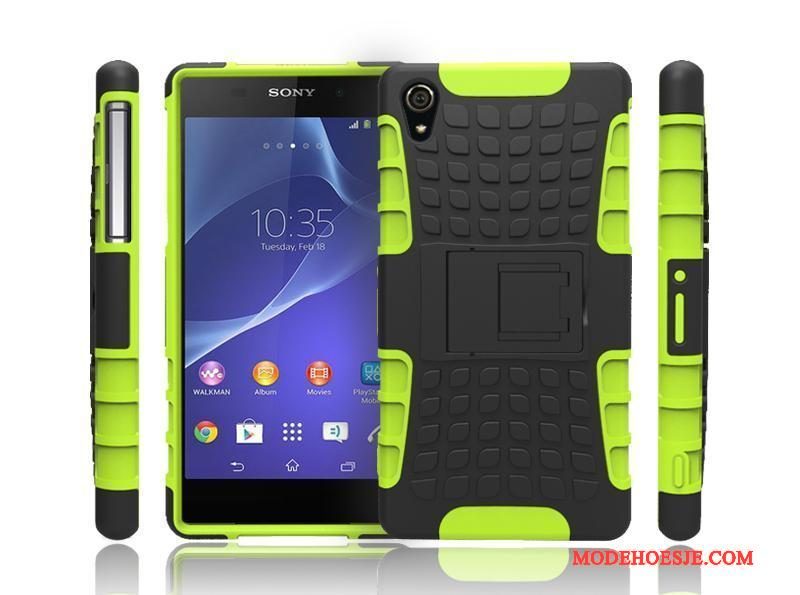 Hoesje Sony Xperia Z2 Ondersteuning Anti-fall Patroon, Hoes Sony Xperia Z2 Bescherming Telefoon Antislip