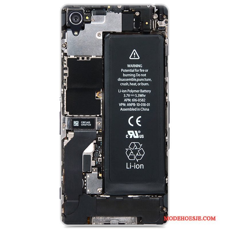 Hoesje Sony Xperia Z2 Scheppend Hard Rood, Hoes Sony Xperia Z2 Bescherming Telefoon Persoonlijk
