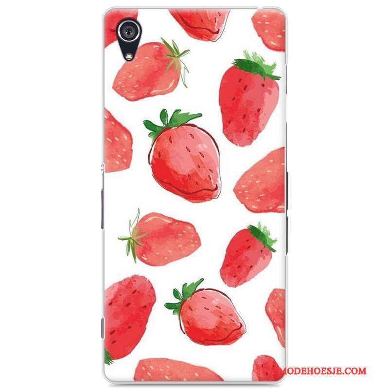 Hoesje Sony Xperia Z2 Scheppend Hard Rood, Hoes Sony Xperia Z2 Bescherming Telefoon Persoonlijk