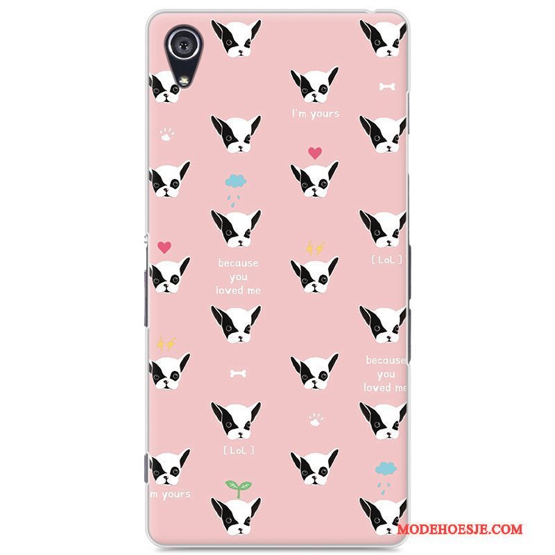 Hoesje Sony Xperia Z2 Spotprent Purper Hard, Hoes Sony Xperia Z2 Bescherming Telefoon