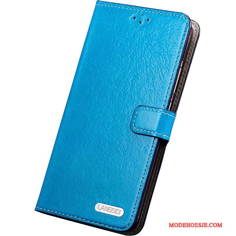 Hoesje Sony Xperia Z3+ Bescherming Blauw Anti-fall, Hoes Sony Xperia Z3+ Leer Eenvoudigetelefoon