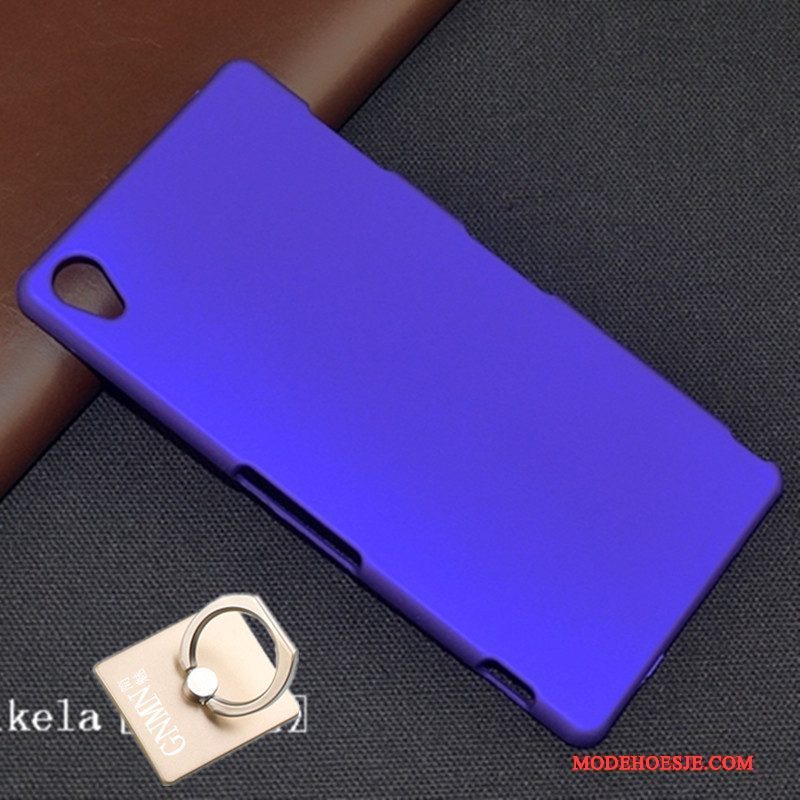 Hoesje Sony Xperia Z3 Bescherming Blauw Hard, Hoes Sony Xperia Z3 Schrobbentelefoon