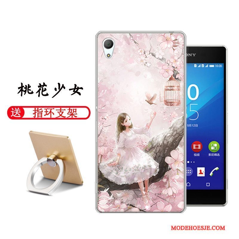 Hoesje Sony Xperia Z3 Kleur Hard Mooie, Hoes Sony Xperia Z3 Spotprent Telefoon Anti-fall