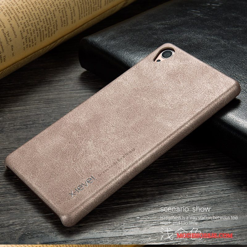 Hoesje Sony Xperia Z3 Leer Anti-fall Zwart, Hoes Sony Xperia Z3 Zacht Bedrijf Nieuw
