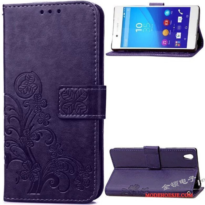 Hoesje Sony Xperia Z3+ Zacht Telefoon Rood, Hoes Sony Xperia Z3+ Leer