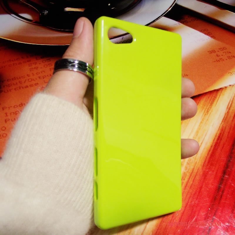 Hoesje Sony Xperia Z5 Compact Bescherming Groen, Hoes Sony Xperia Z5 Compact Zacht