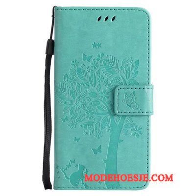 Hoesje Sony Xperia Z5 Compact Zacht Telefoon Lichtblauw, Hoes Sony Xperia Z5 Compact Leer Anti-fall